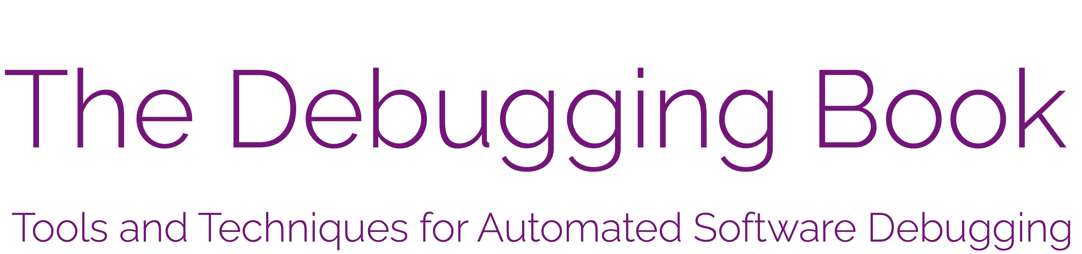 The Debugging Book - Home